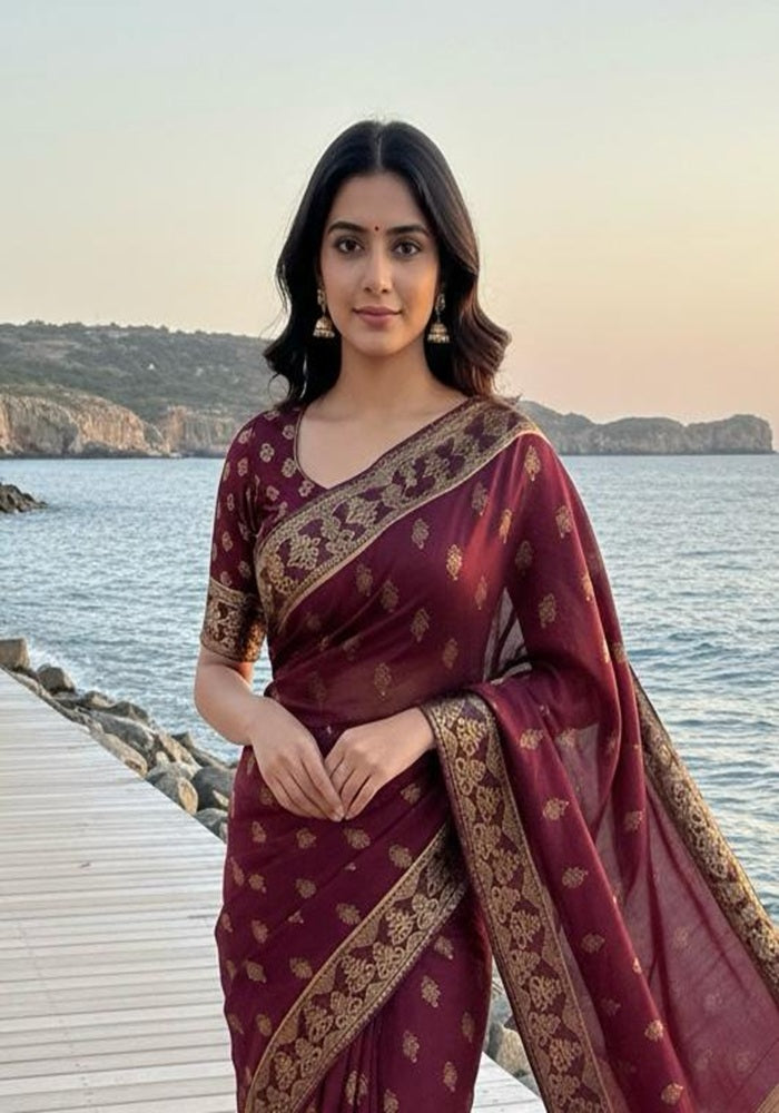 Devanshi Full Lace festive Saree Red, Green, Yellow, Purple, Blue