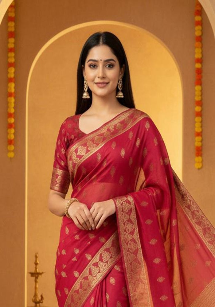 Devanshi Full Lace festive Saree Red, Green, Yellow, Purple, Blue