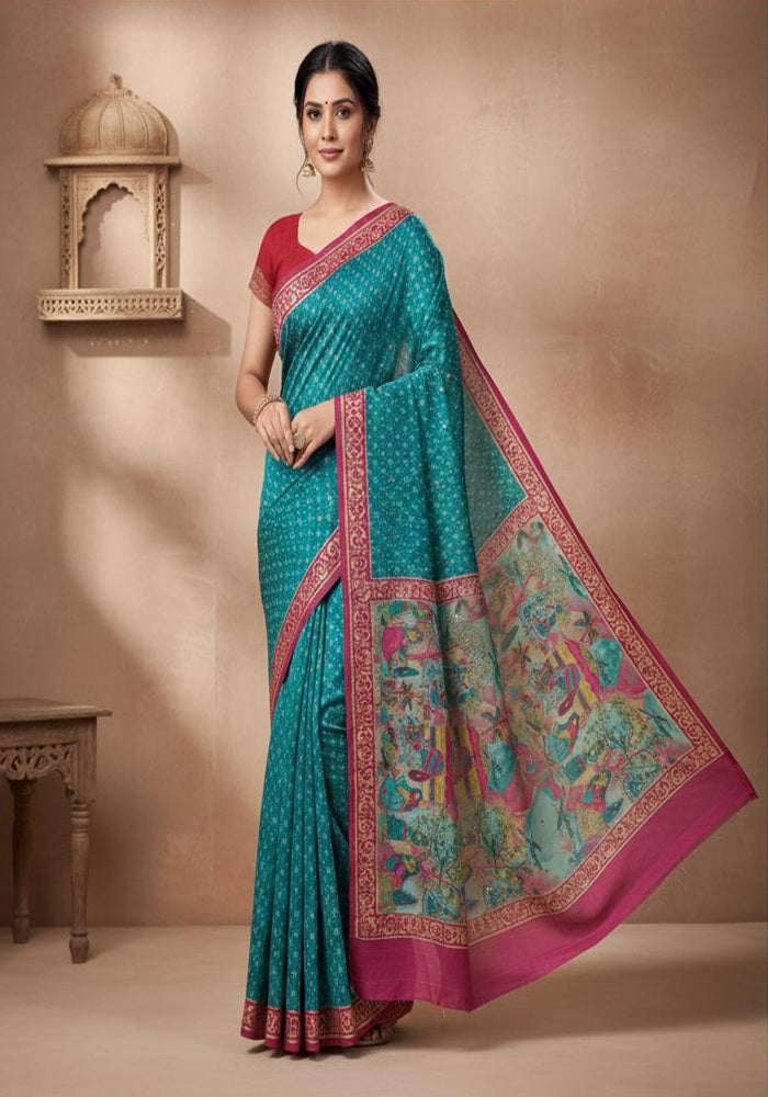 Mayur Vriksha Handloom Designer Silk