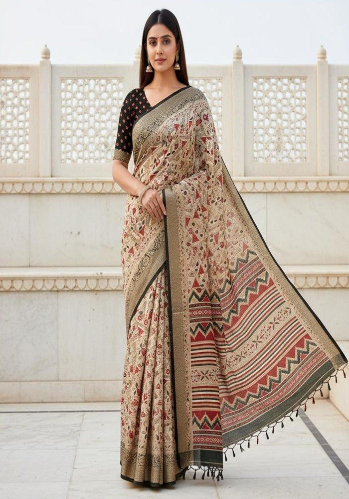 Patterned Designer saree