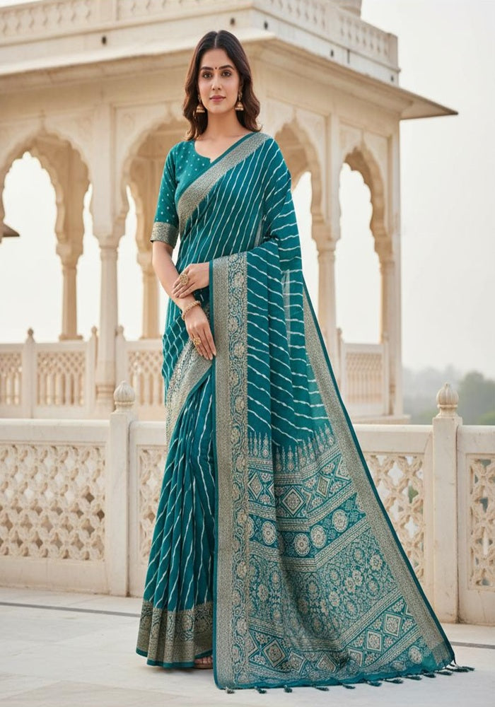 Royal Zari Chiffon Silk Saree