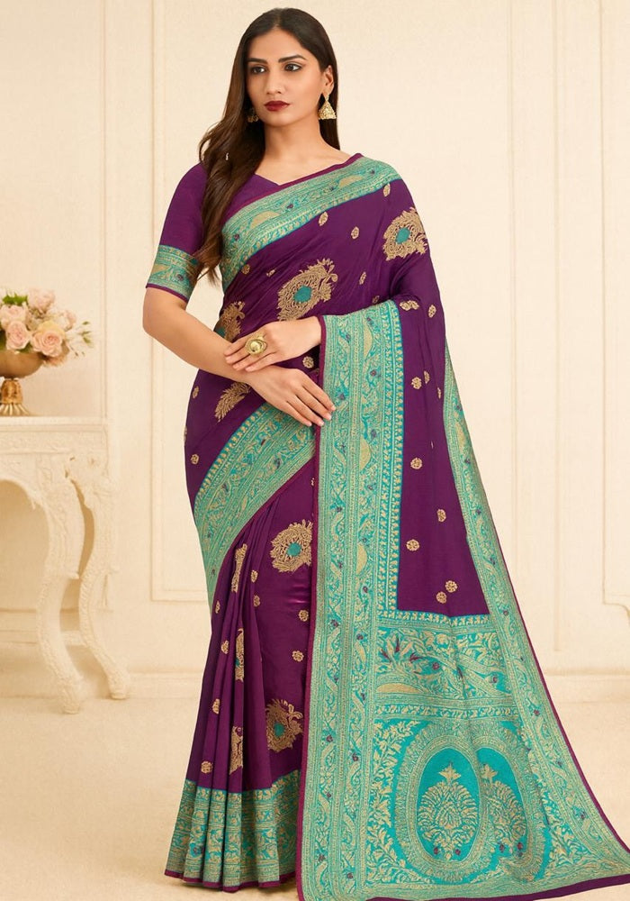 Trendy Banarsi Red, Blue, Pink, Yellow, Purple, Green