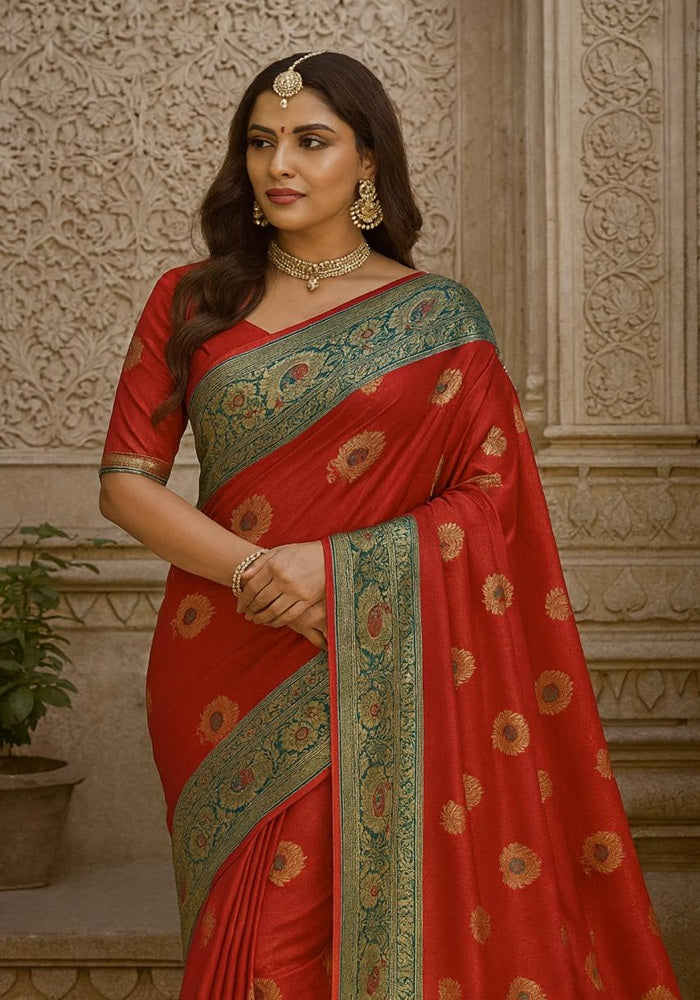 Trendy Banarsi Red, Blue, Pink, Yellow, Purple, Green