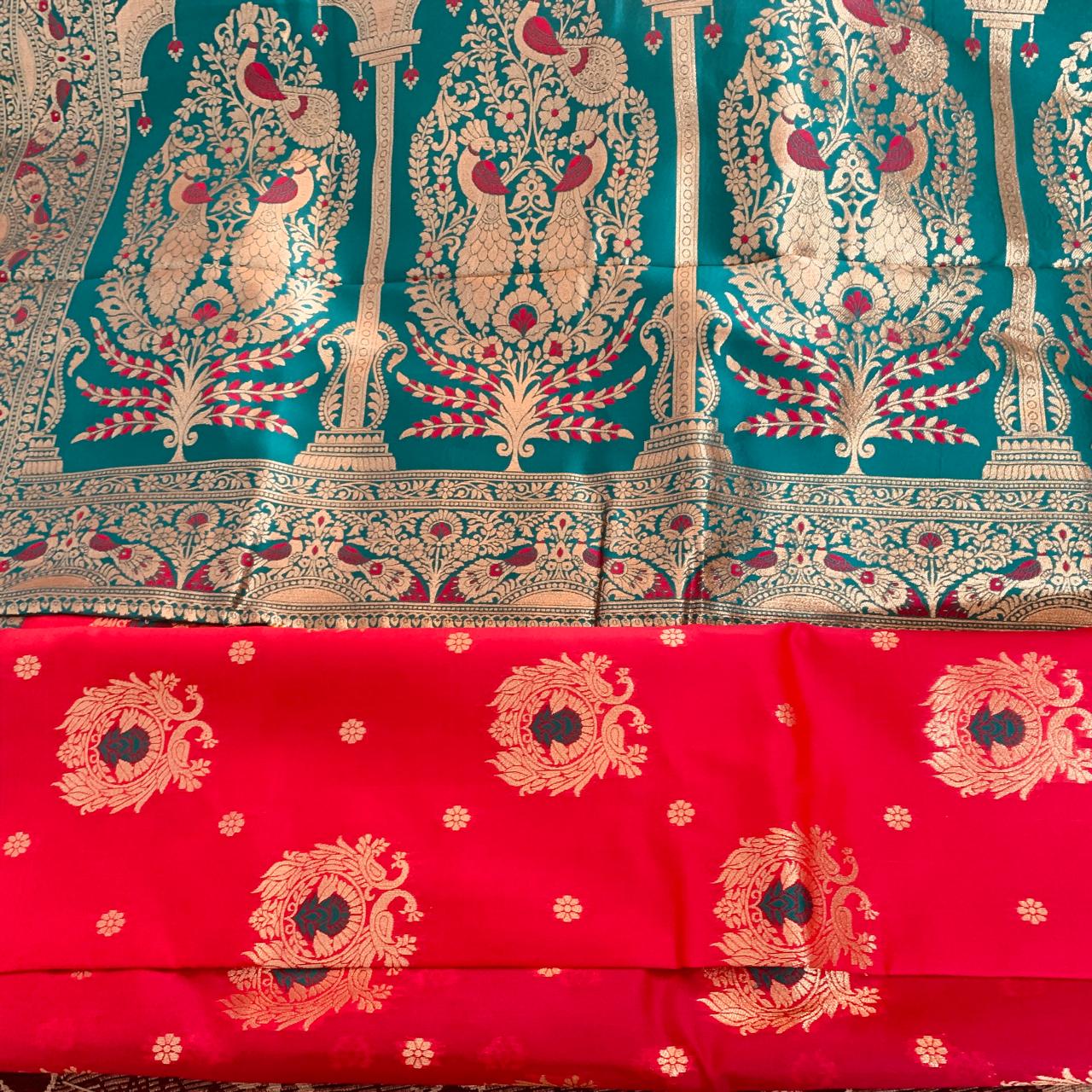 Trendy Banarsi Red, Blue, Pink, Yellow, Purple, Green