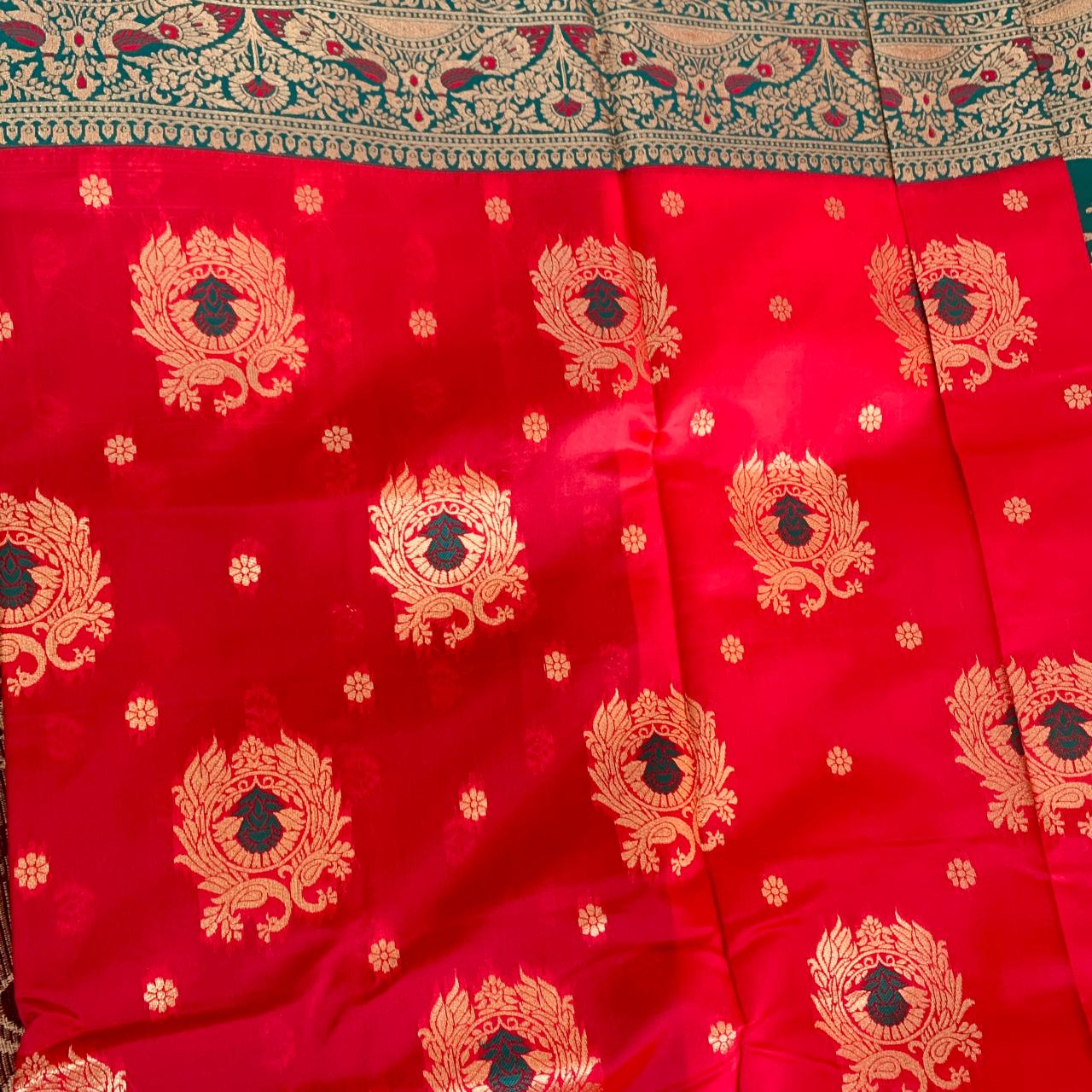 Trendy Banarsi Red, Blue, Pink, Yellow, Purple, Green