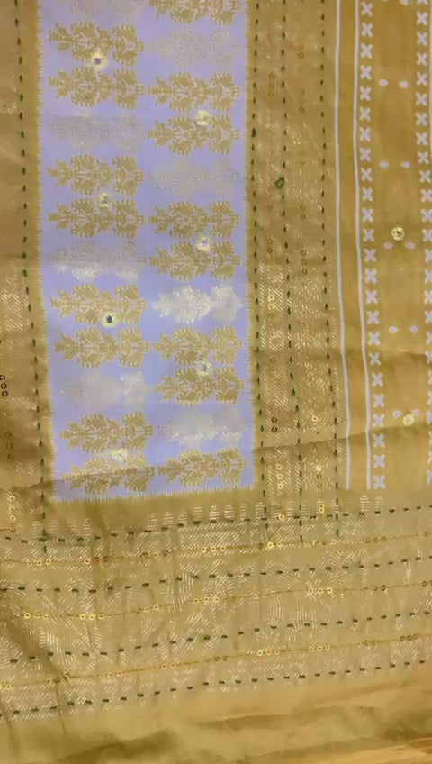 Mustard Heritage Handloom Saree